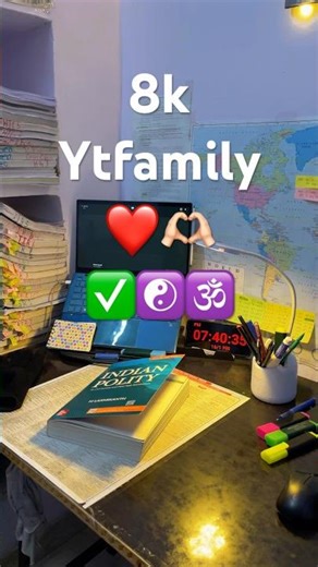 8k #youtubefamily #thankyou #upsc #study #upscmotivation #motivation #330dayschallenge #upscaspirant