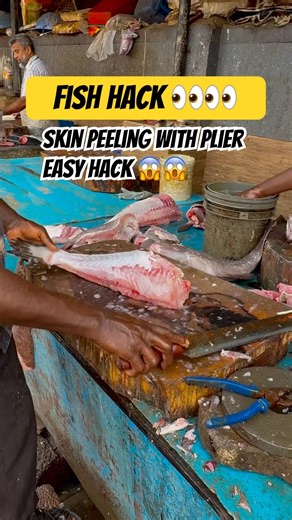 “Fish hack unlocked 😱 Skin off in one pull!”