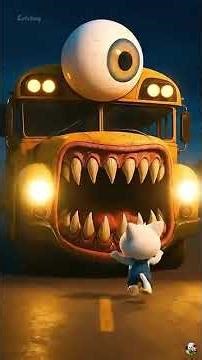 🚌_Animated_Tale__A_Small_Kitten’s_Big_Bus_Discovery_#aicat#catstory#shorts