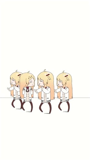 Kanade dancing Howl with her clones