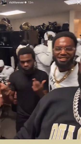 Rick Ross parties in locker room after Buffaloes victory over UCF