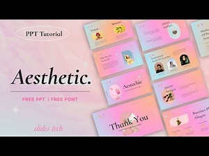 🔴How to Make Aesthetic PowerPoint Design [ FREE TEMPLATE ]