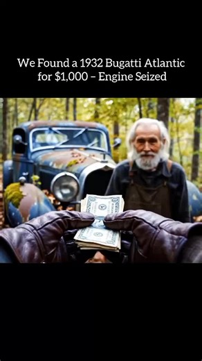 We Found a 1932 Bugatti Atlantic for $1,000 – Engine Seized! Then Restored || ASMR #restorationprojects #restoration #classiccar #fyp #restorationvideos