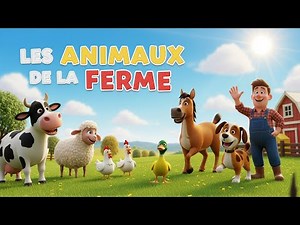 LES ANIMAUX DE LA FERME 🐮🐔🐴 – Comptine pour enfants | Chanson éducative et joyeuse