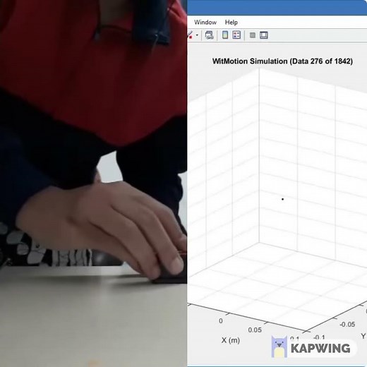 IMU Simulation of Gaining Position from Acceleration Data (3/4) Square Version