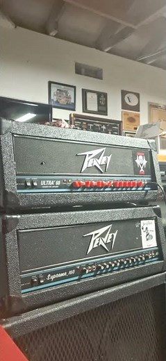 peavey ultra 60 with sheffield 1230s and 1270s stacked. boosted with ts9. best dark thrash tone ever