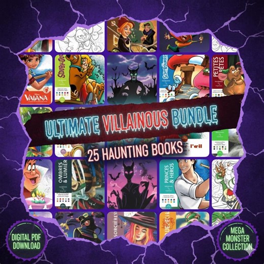 Ultimate Disney World Stories Coloring Bundle, 25 Magic PDF Books, Mystery Colour by Number, Instant Digital Download, Relaxing Art Gift - Etsy