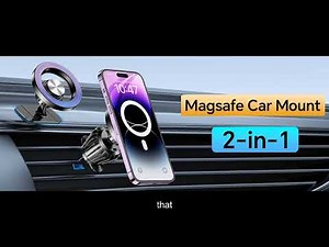 Stylish Kaistyle Magsafe Car Mount: 20 Strong Magnets Ensure a Secure Fashion-Forward Phone Holder f