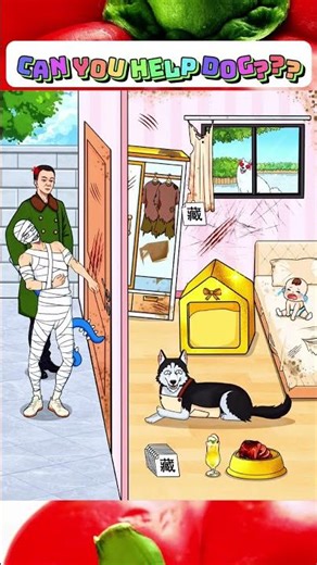 Help the dog disguise itself so it won't be detected #funny #games #help #memes