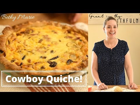 How to make Cowboy Quiche (recipe from The Pioneer Woman)
