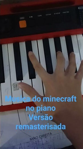 musica do minecraft no piano 2.0 [: #piano #minecraft #tutorial