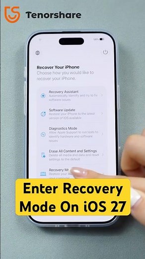 How to Put iPhone in Recovery Mode on iOS 27 #shorts