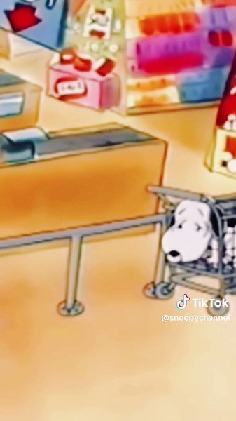 Snoopy the Beagle Visits the Supermarket