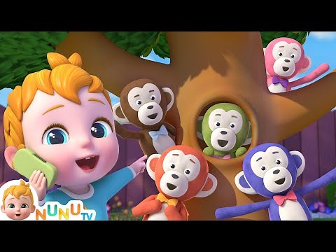 Five Little Animals + More Nursery Rhymes & Kids Songs | NuNu Tv