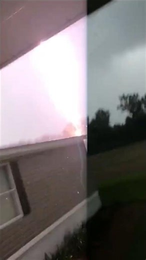 Where Thunder Strikes, Destruction Follows! part-95#lightningstrikes #naturepower #tornado #newyork