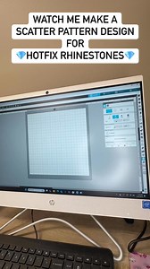 Watch as I transform a simple word into a stunning scatter rhinestone effect design for HotFix Rhinestones, it’s as easy as 1, 2, 3! Ready to learn how? Drop a “💎” in the comments if you’re excited! | The Glittery Glitz Chic