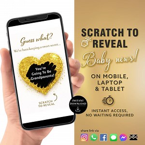 Pregnancy Reveal Scratch Card for Grandparents – You’re Going to Be Grandparents – Baby Announcement Gift - Etsy Canada