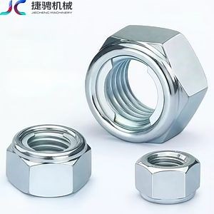 [Hot Item] Grade10.9 Hex Lock Nut Zinc Metal Lock Nut for Locking Locknut