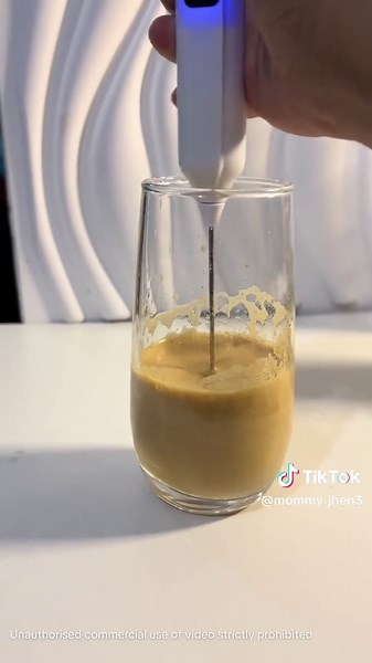 Easy Homemade Ice Coffee with Electric Frother