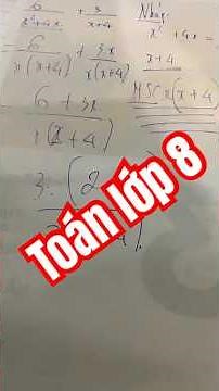 Toán học lớp 8 Phép cộng trừ + - phân thức đại số nhanh gọn lẹ dễ hiểu nhất #shorts #short