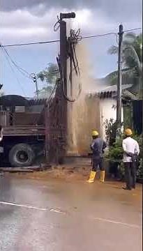 one minute water 10000L tube well drilling for srilanka pitabeddara