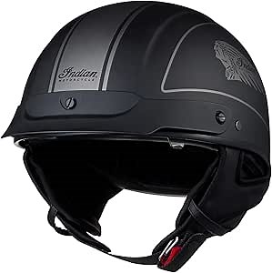 Indian Motorcycle Headdress Half Helmet, Black - 2865551