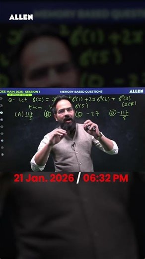 Sachin Mor Sir’s Prediction in JEE Main 2026 #shots