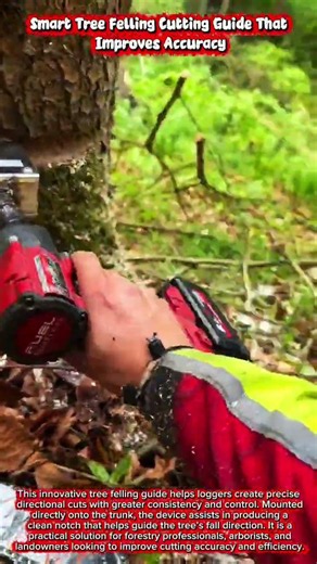 Smart Tree Felling Cutting Guide That Improves Accuracy #woodworking #wood
