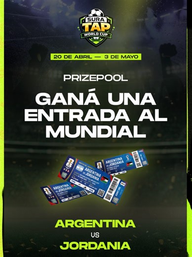 ⚽️ TU PASE AL MUNDIAL EMPIEZA ACÁ 🔥 ¿Te imaginás ganar entradas para el Mundial solo jugando desde el celu? 👀 Se viene algo grande. Del 20 de abril al 3 de mayo. Estate atento 👀⚽️