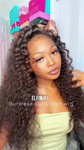 Burmese Curly 3-in-1 Glueless Half Wig Review