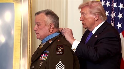 President Donald Trump awarded the Medal of Honor to three US Army service members during a ceremony at the White House. | Reuters