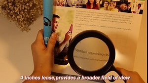 Magnifying Glass with Light,30X Handheld Illuminated Lighted Magnifier with 18 LED 3 Color Modes for Seniors Reading,Exploring,Inspection,Coins,Stamps(Black)