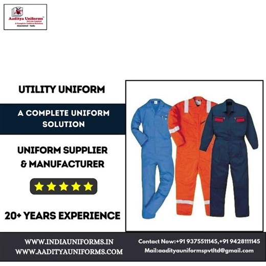 Utility uniform Available At Aaditya Uniforms