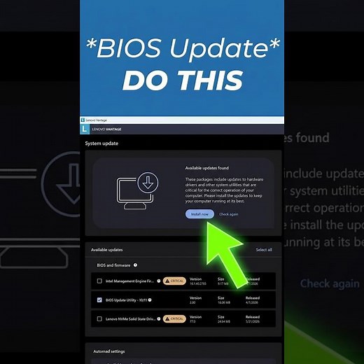How do I update my BIOS on my Lenovo Device? (Updated 2026)