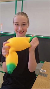 Unpacking antistress banana / antistress toy