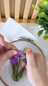 39K views · 1.1K reactions | Beautiful purple flower embroidery﫶… #embroidery | Asnimar Embroidery | Facebook