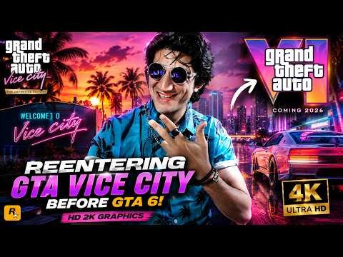 Replaying GTA Vice City Before GTA 6! 🌴 | Ultra Graphics (4K) | Janjua Talks