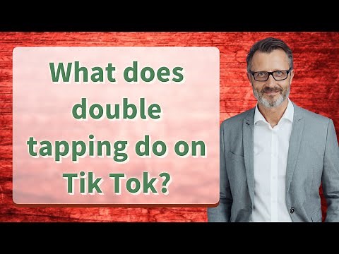 What does double tapping do on Tik Tok?