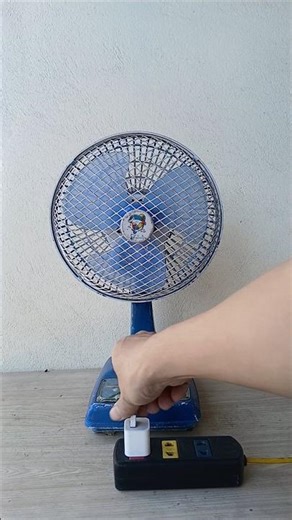 How powerful is a broken 220v fan restored to a 5v fan?