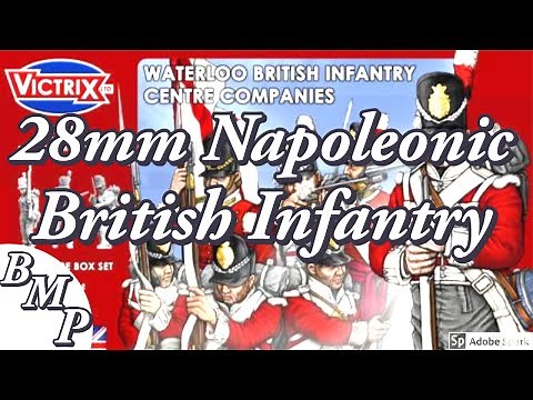 28mm Napoleonic, British infantry. Victrix Miniatures