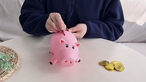 Piggy Bank, Cute Plastic Coin Bank for Boys and Girls, Unbreakable Pig Money Bank for Kids Gift (Pink)