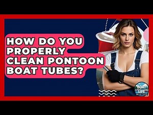How Do You Properly Clean Pontoon Boat Tubes? - Boat Life Masters