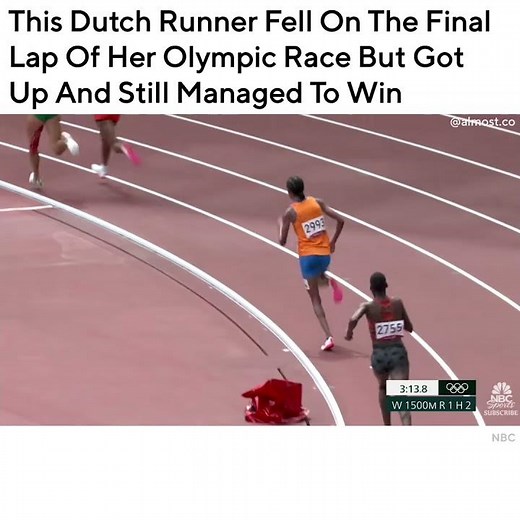 This Dutch Runner Fell On The Final Lap Of Her Olympic Race But Got Up And Still Managed To Win