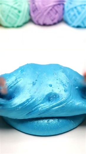 Ultra Close-Up Blue Slime ASMR | Single Hand Soft Squish Sounds | Deeply Satisfying 8s Relaxing Clip