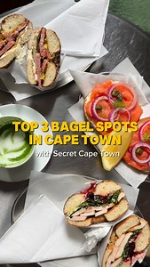 7.8K views · 78 reactions | These bagels may cause serious main character energy.  The bagel scene in Cape Town is on another level - think warm, toasted edges, cream cheese that melts just right, and toppings that taste like pure comfort. You’ll want to brunch your way through them all.說 Drop a 李 if you’re obsessed with bagels too! | Secret Cape Town | Facebook