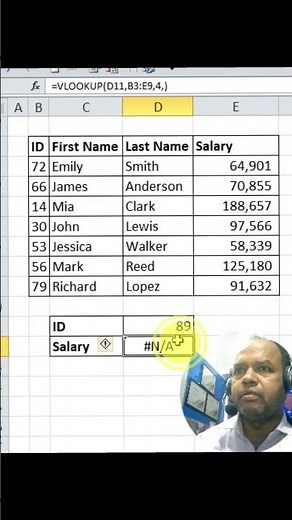 vlookup function in excel