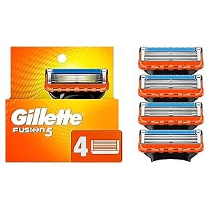 Gillette Fusion5 Razor Refills for Men, 4 Razor Blade Refills