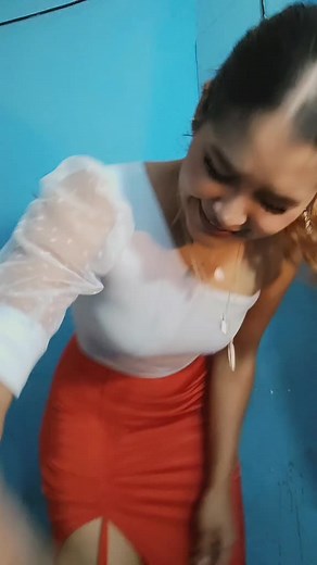 Stunning Outfit Showcase: One-Shoulder Top & Red Skirt