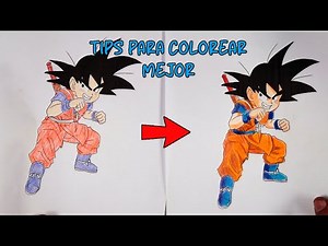 Como colorear a un Goku Dragon Ball Daima - colorear fácil