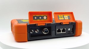 Rsrteng OTDR Fiber Optic Tester 1310/1550nm 32dB/30dB Range 420km High Accuracy 7”LCD Touch Screen SM Fiber Tester Support Event Map OPM, VFL, LS, OLS Ethernet Remote Test Analysis Software